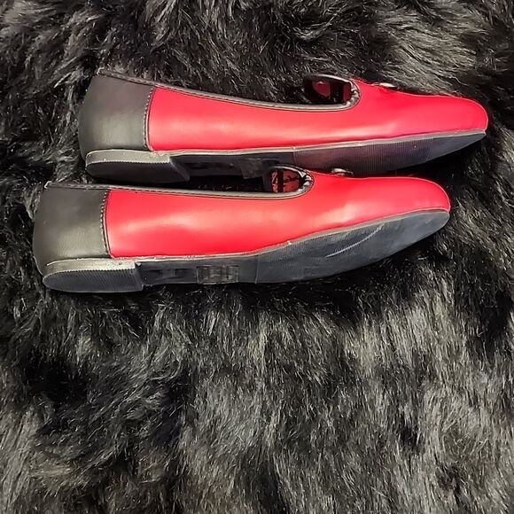 NIB Abby Dawn Feel The Love Loafer Sizec6 red and black - Picture 5 of 8